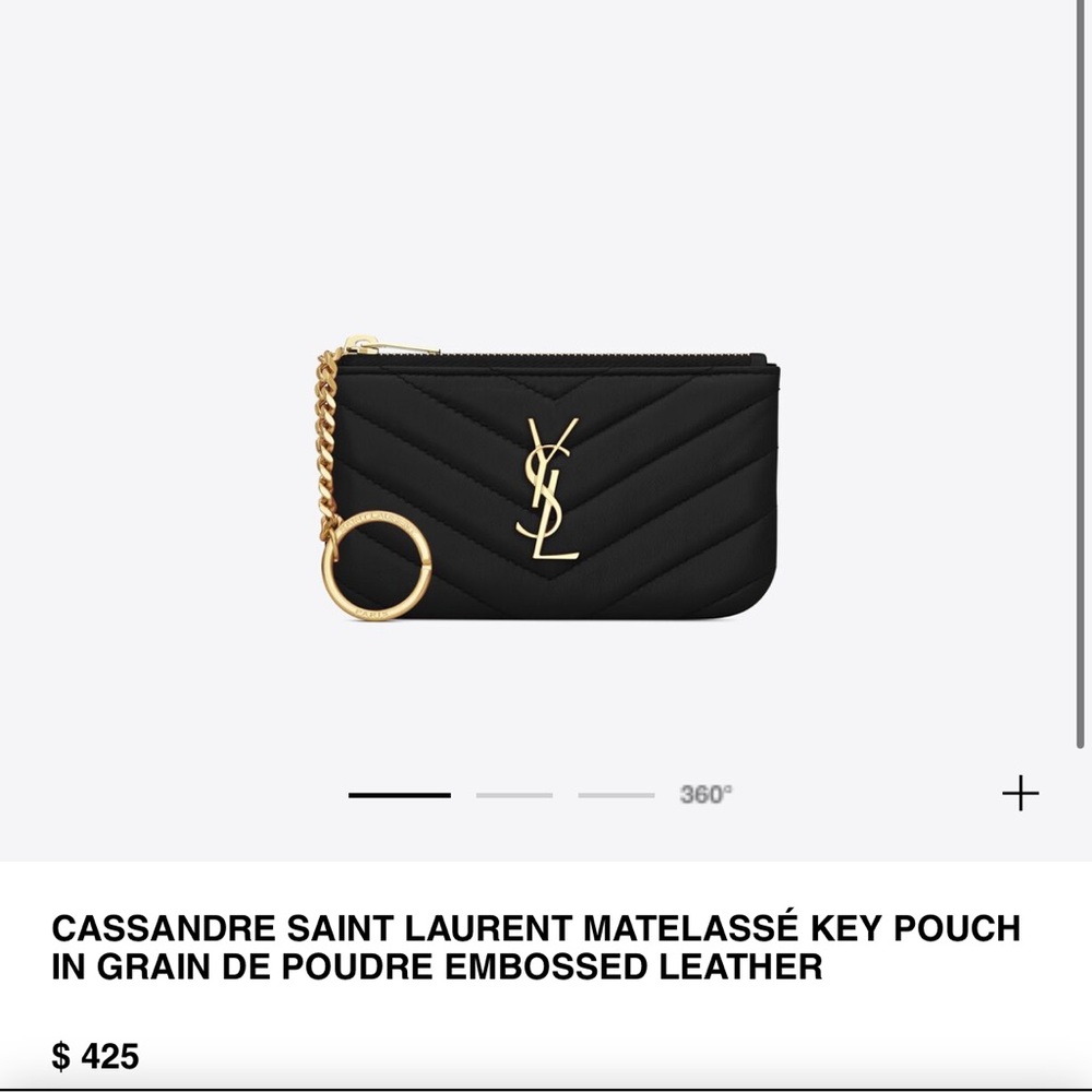 Authentic YSL Key Pouch